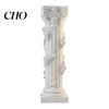 Non-discoloring Ornament White Corinthian Column Ornament, 3D Printed Flower Vine Statue, Desktop Roman for Home Desk Shelf Decor Matte Decoration
