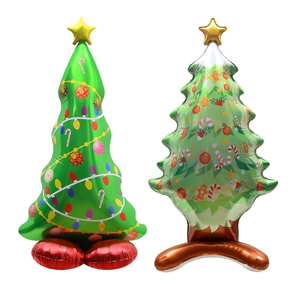 Aluminum Film Christmas Foil Balloon DIY Party Props Christmas Tree Balloon Kids Toy Inflatable Santa Claus Balloons Halloween