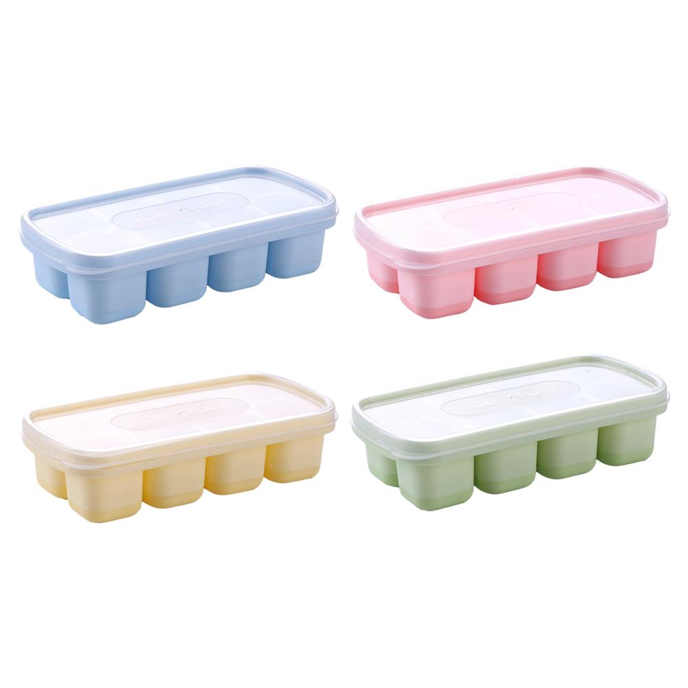 4 шт. формочки для кубиков льда силиконовые формы для кубиков льда формочки для льда без льда коробка BPA Maker класс лед пищевой Reus Y8X6