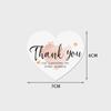 200/100/50Pcs 5 Styles Pink Heart Shaped Thank You Tags Heart Shaped Greeting Labels,DIY Decoration Card For Small Business