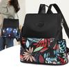 New Nylon Flow Printing Large Capacity Backpack Retro Women's Travel Backpack Wear-resistant Waterproof