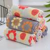 10pcs Kitchen Cleaning Cloths Soft Absorbent Dishcloth Coral Fleece Sunflower Wiping Towel Rags Household Cleaning Cloth 30X30CM