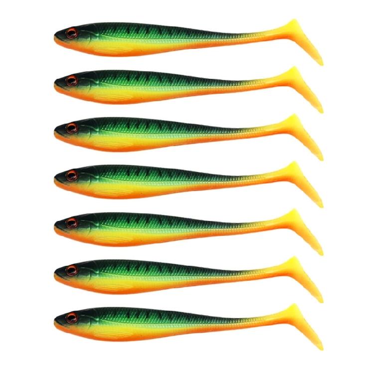 7 шт. Рыболовная приманка для форели, судака, плавательные приманки, рыболовные приманки, плавательные приманки с лопаточным хвостом, искусственные приманки для морской воды