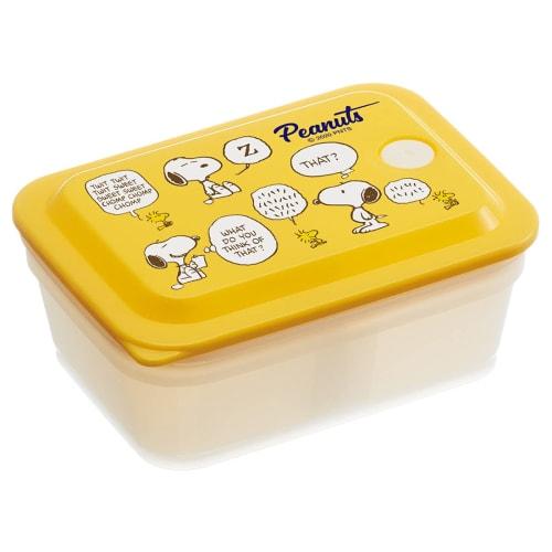 Skater Bento Box, Antibacterial, Fluffy, 450ml, Packing, Integrated Air Valve, 1 Tier, Snoopy Peanuts PAS5AG-A