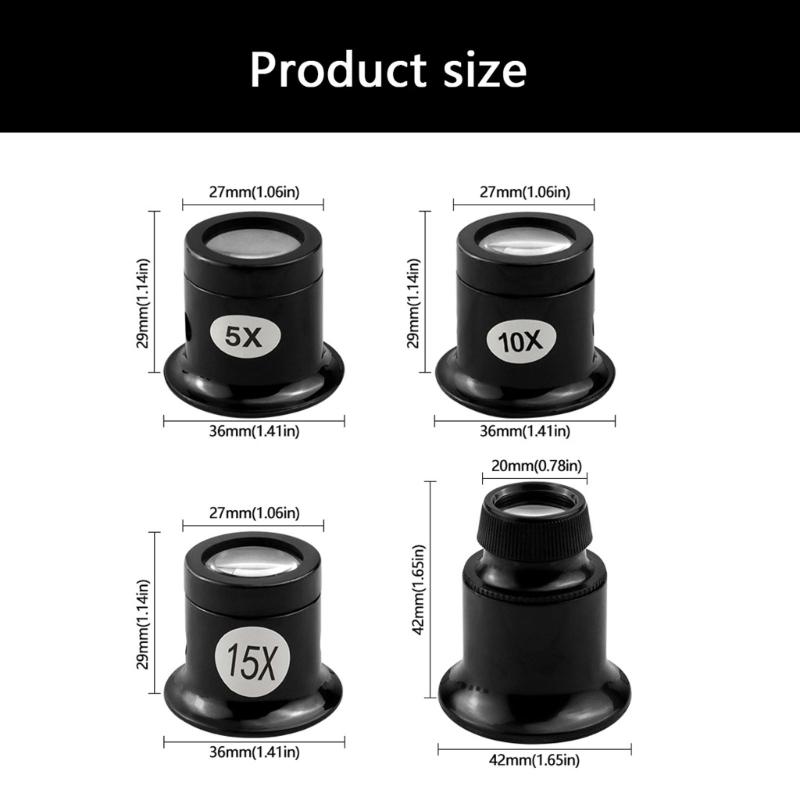 Ergonomic Magnifying Glass Watch Repair Eye Loupe Magnifiers For Detailed Watchmaking Tasks And Miniature Crafts