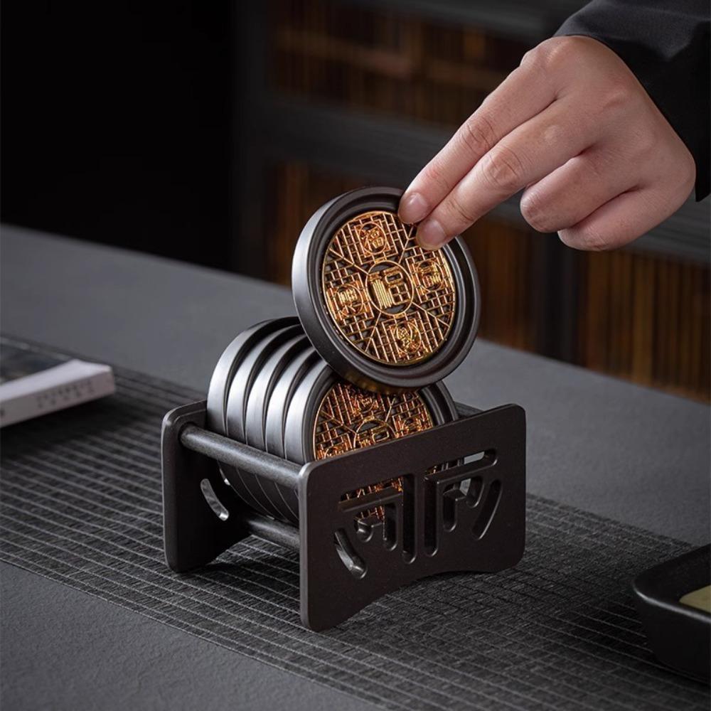 Plastic Kung Fu Tea Coaster Anti-scalding Tea Cup Holder Heat Insulation Mat Home Use