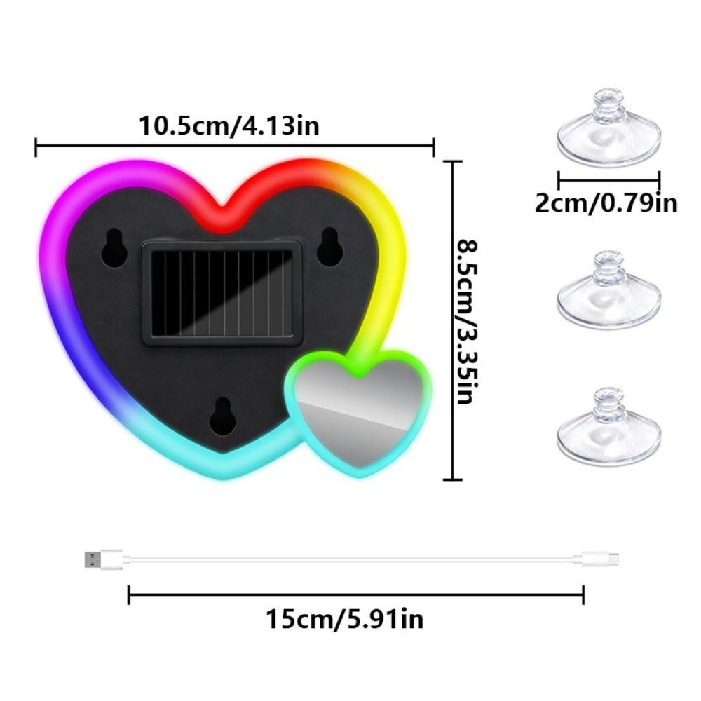 Soft Illumination Car LED Heart Light Easy Installation Car Ambient Light  Romantic Decor