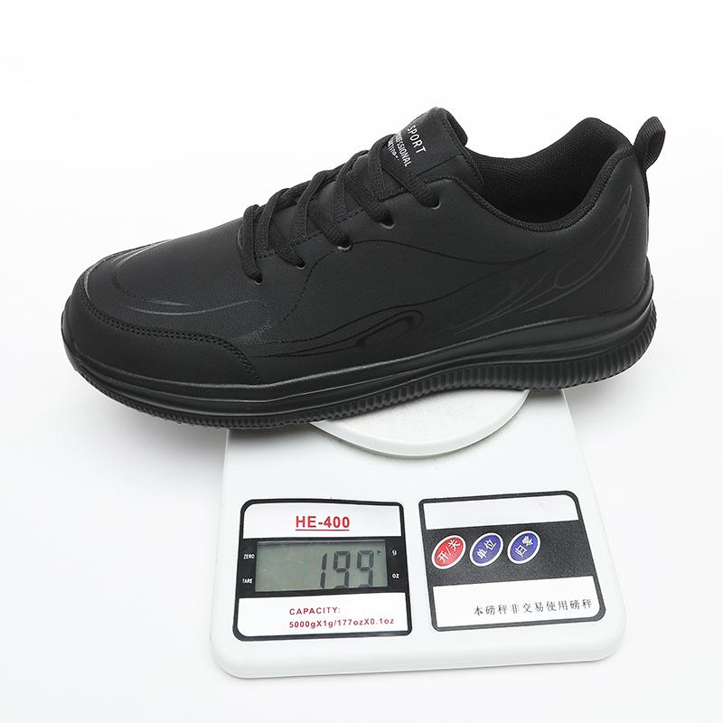 Весенне-осенние водонепроницаемые противоскользящие кроссовки с кожаной поверхностью, дышащая повседневная мужская обувь очень большого размера