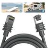 Ethernet Cable Extension Satellite Replacement Parts 1200Mbps High Speed Waterproof Plug-and-Play Network Cord