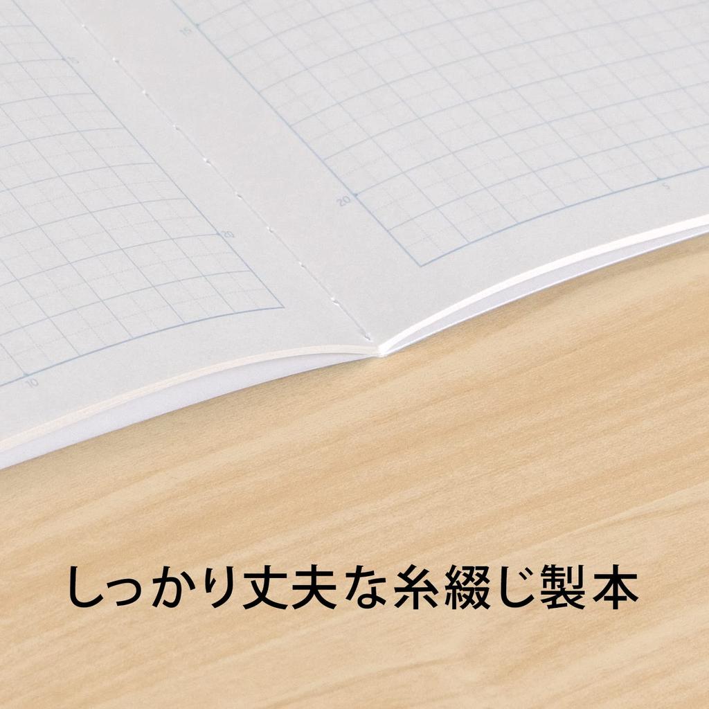 Kyokuto School 5mm Purple 10 Books Notebook, Grid, B5, LMC5GV, Check,