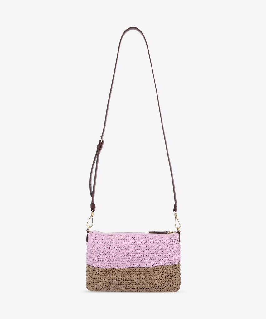 Marni Seaside Raffia Pouch Bag - Pink:Brown / Phmo0046U0P9110Zp200