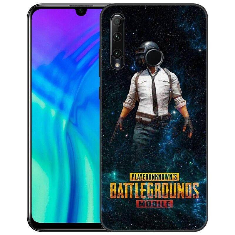Модный чехол для игрового телефона PUBG для Huawei Honor 7A 8A 9X 20 Pro 8 10X Lite 9A 8C 9C 20E 7S 8S 20S 8X 10i 20i 30i, мягкий черный чехол