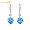 Classic Copper Alloy Zircon Earrings Ladies Jewelry Wedding Promise Party Gift