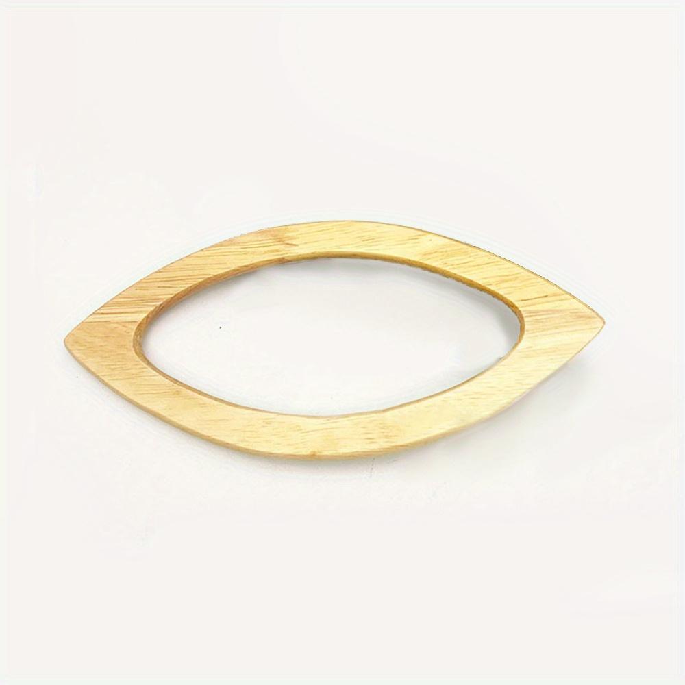 Ручка для сумки из цельного дерева, сменная, своими руками, сумка из дерева, твердая ручка, классический ремень для шитья, вязания крючком, сумки, кошелька, аксессуаров