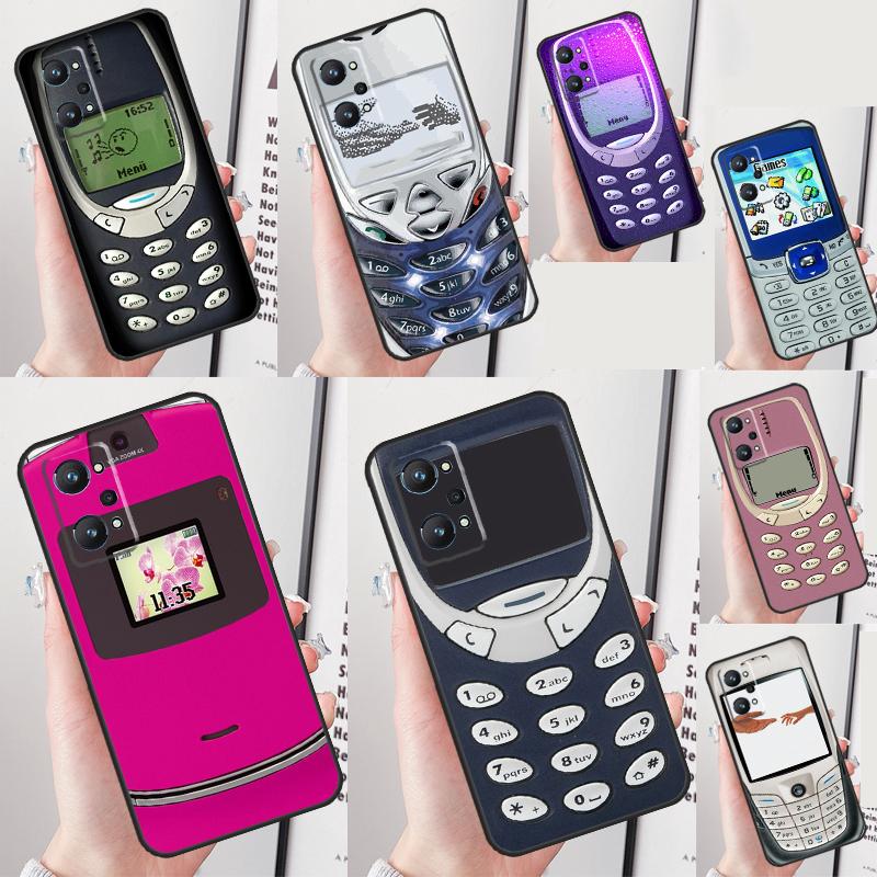 Ретро чехол для мобильного телефона Для Realme GT 7 Pro 6 6T C75 C67 C61 C55 C53 C51 C35 C21Y C25S 10 11 12 13 14 Pro Plus