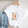 (Asian Size)Tee Top Fashion T Shirt Butterfly Lovely Trend Cute Style Casual Women Clothing Print Lady Female Short Sleeve Graphic T-shirt