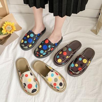 Тапочки Baotou на плоской подошве, женские летние, большого размера, из парусины, с бисквитной подошвой, легкая верхняя одежда, женские тапочки
