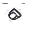 10pcs Black Durable Rope Adjustment Buckle 12~50mm Strap Webbing Buckle  Luggage Accessories
