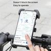 Держатель телефона для велосипеда или мотоцикла, автоматический замок, противоударный велосипедный держатель мобильного телефона, утолщенный нескользящий кронштейн