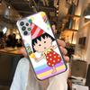 TOPLBPCS Чехол для телефона Chibi Maruko для Samsung Galaxy A70 A50 A51 A71 A52 A40 A30 A31 A90 A20E 5G a20s Черный корпус Арт Клетка C