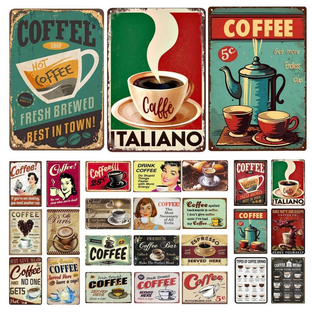 Винтажная кофейная металлическая жестяная табличка, табличка, ретро настенный художественный постер для кафе, бара, паба, кухни, мужского пещерного клуба, железная картина, украшение