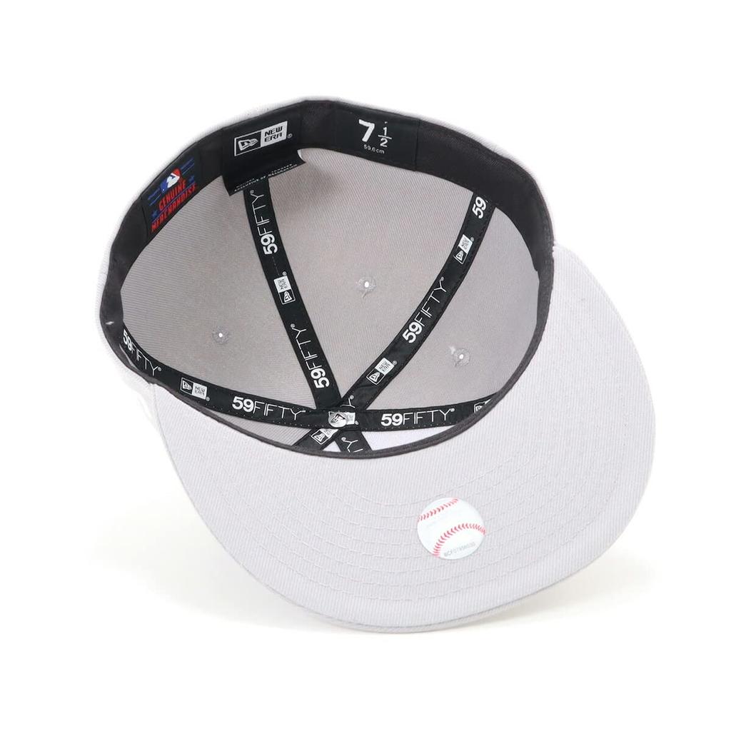 New Era MLB Los Angeles Dodgers Flat Visor Size LOSDOD GRY 23J Cap, Gray, 8, 5950, SWHT,