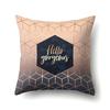Ins Marble Polyester Pillowcase Car Decoration Home Printed Car Waist Cushion Pillowcase Pillowcase Car Decoration