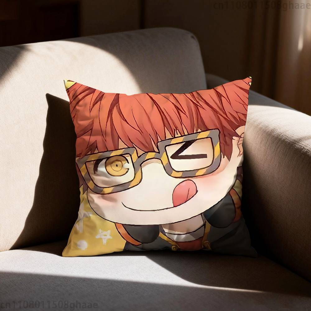 Игра Mystic Messenger Наволочка Диван Гостиная Спальня Изголовье Спинка Подушка Квадратная Подушка Время Сна