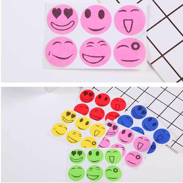 300 шт., мультяшные натуральные растительные эфирные масла, репелленты от комаров, наклейки для детей и взрослых, домашнее уличное использование, разные цвета