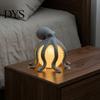 Dimmable Bedside Nightlight 3D Printed Octopus Night Light, Creative Table Lamp with Remote Control, 7 Color RGB Gradient Sleep LED for Kids Bedroom &