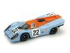 Brumm 1/43 Porsche 917K 24 часа Ле-Мана 1970 #22 GULF ХЭЙЛВУД - ХОББС BRUMM LE MANS Миниатюрный автомобиль
