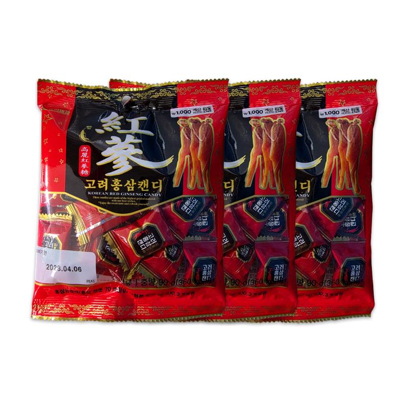 DONG-A Корейские конфеты с красным женьшенем 90 г (3 варианта)