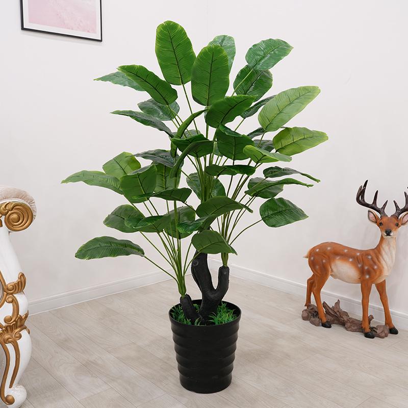 Большая искусственная пальма «Рыбий хвост» напольная | Комнатная искусственная зелень для декора гостиной