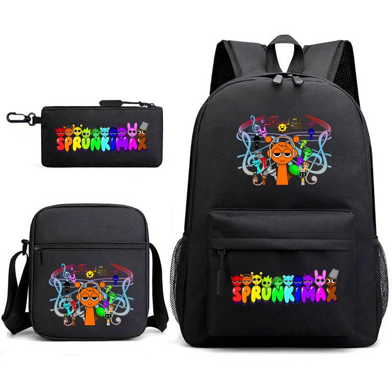 Rhythm Box Peripheral Elementary School Bag Starry Sky Backpack Three-piece Set