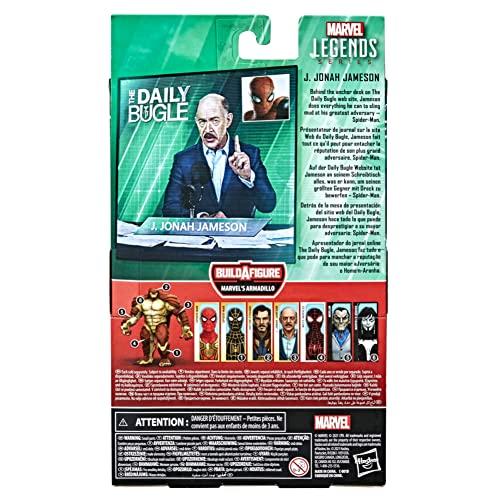 Hasbro Marvel Legends Series "Человек-паук": Нет пути домой" J. Джона Джеймсон 6-дюймовая фигурка F3021, Аутентичная, с деталями для сборки фигурки