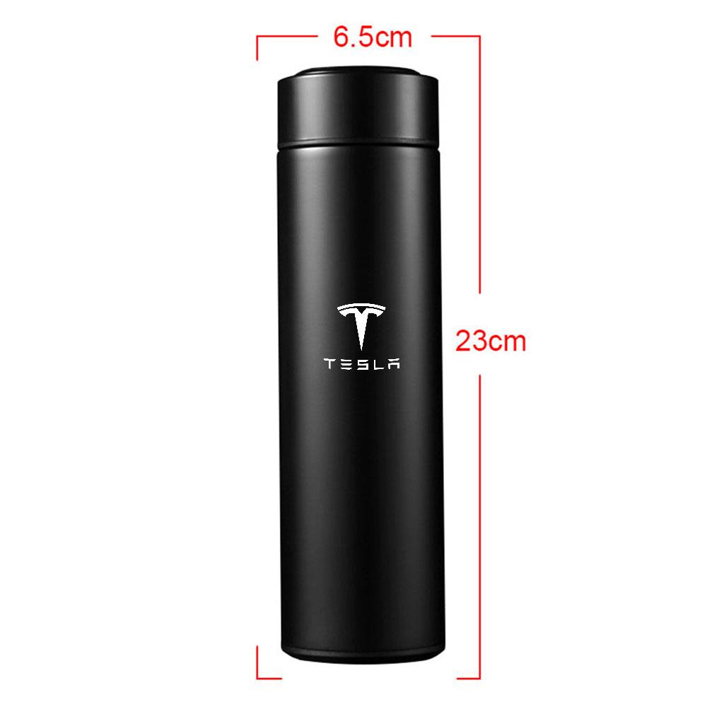 AMG1 Для Tesla Model 3 Model S Model X Model Y Cybertruck 500 мл Интеллектуальный дисплей температуры Герметичные вакуумные фляги Кофейная кружка
