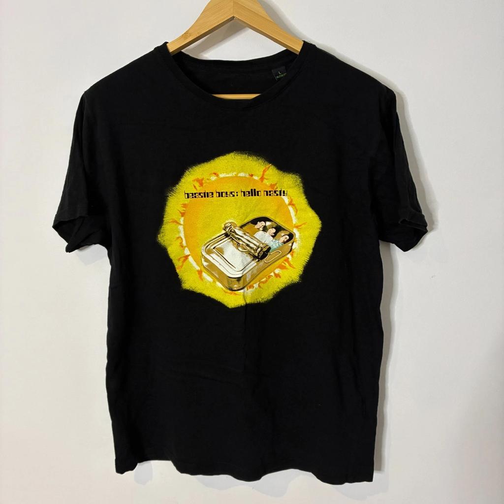 Beastie Boys Shirt Mens Large Black Hello Nasty Band Hip Hop Tee