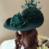 Exaggerated Headband Exquisite Top Hat Style Fancy Headband with Flowers Feather Decor Vibrant