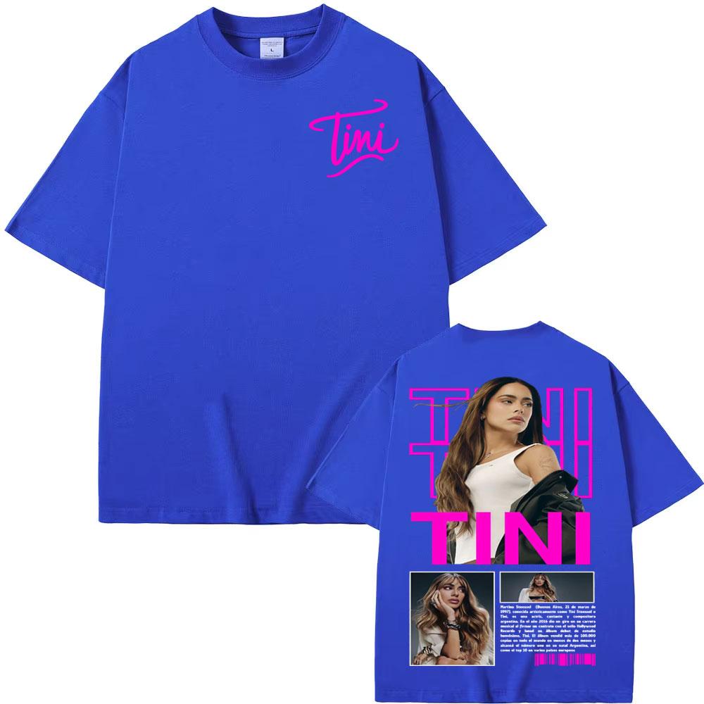 Tini Stoessel Futtura Album 2025 Cover T Shirts Unisex Women Clothing Aesthetic Fashion Tshirts Cotton Casual Short Sleeve Tshirt