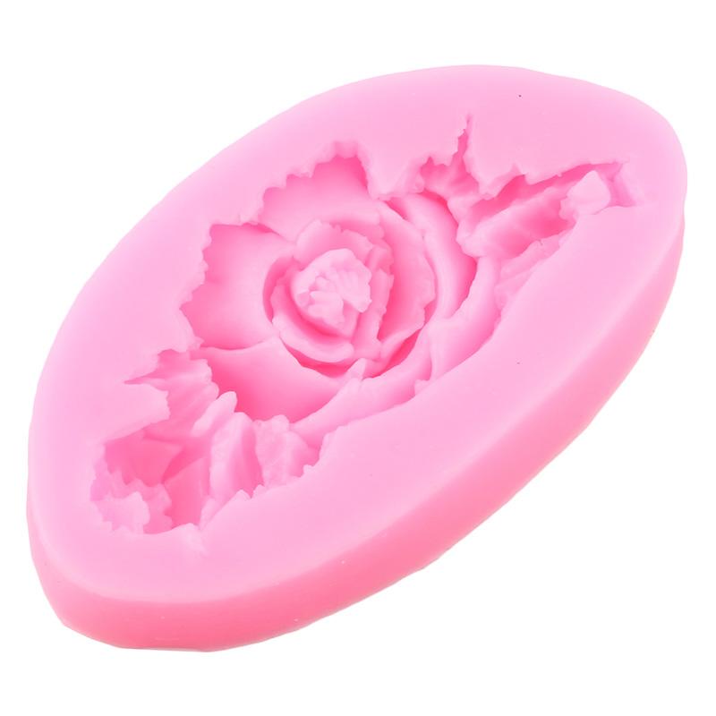Силиконовая форма в форме розы, 3D формы для помадки для DIY, инструменты для украшения торта, форма для конфет, смолы, глины, формы для шоколадной мастики