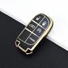 5 Buttons TPU Car Smart Key Case Cover For Jeep Renegade Frand Cherokee Dodge Journey Charger Chrysler 200 300 300 Shell Fob