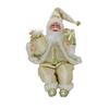 14 Inch Sitting Santa Claus Statue Christmas Character Decoration Christmas Creative Santa Claus Doll Christmas Party Decoration
