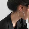 2024 Trendy European & American Large Hoop Earrings for Women: Simple, Chic, and Stylish Design