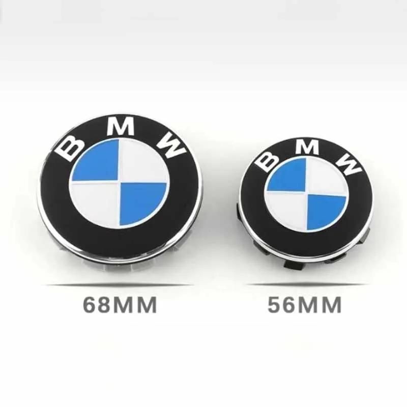 4 шт. 56 мм/60 мм/68 мм Колпачки центра колеса для BMW–Подходят для X1 X3 X5 E70 E71 X6 M3 F30 F20 F10 F11 G30 E36 E46 E53 E90 E91 E60 E61 E93