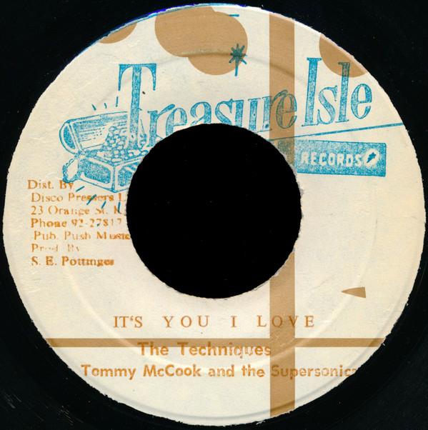 7inch Record TECHNIQUES / GLORIA & FRANKLIN - It's You I Love / I Am Sorry NONE Treasure Isle Jamaica Reggae, Ska & Dub Used