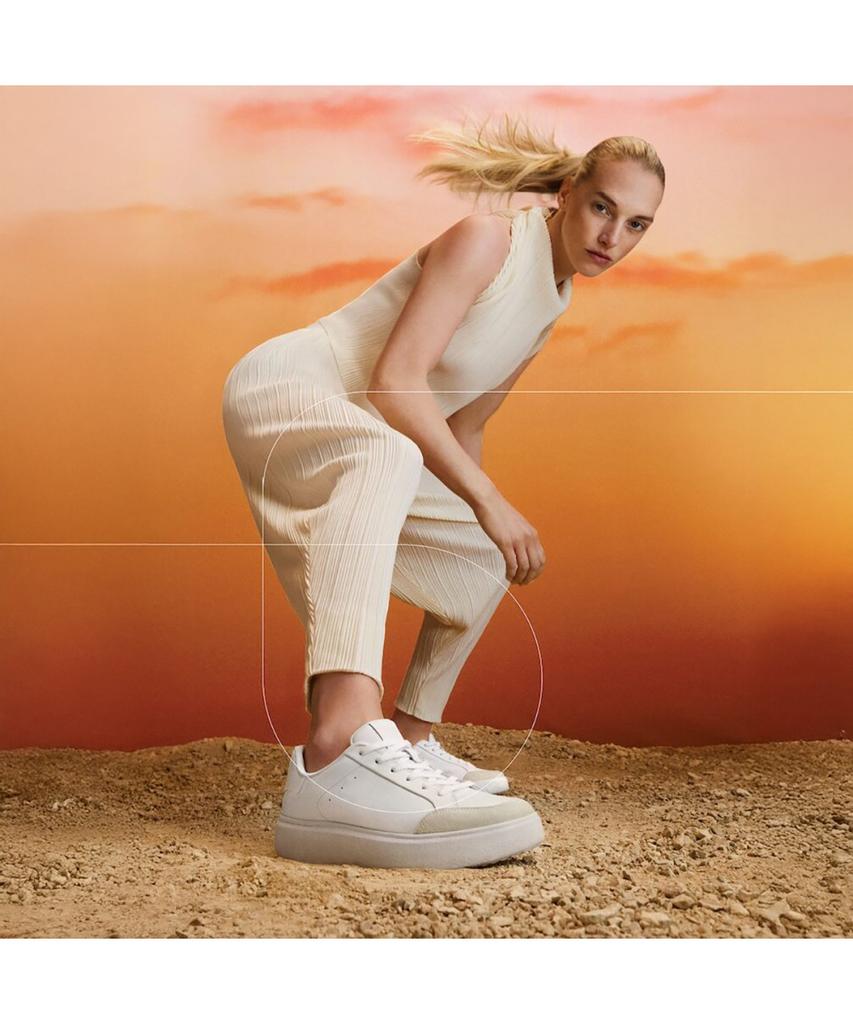 Fitflop [Rtg] Женские кожаные/замшевые кроссовки - Urban White (Ft59K2N121)