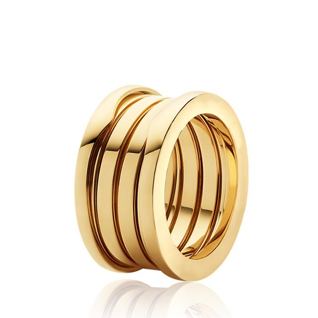 Классические весенние кольца из розового золота 585 пробы с покрытием из серебра 925 пробы для мужчин и женщин, элегантные модные простые обручальные кольца для пар