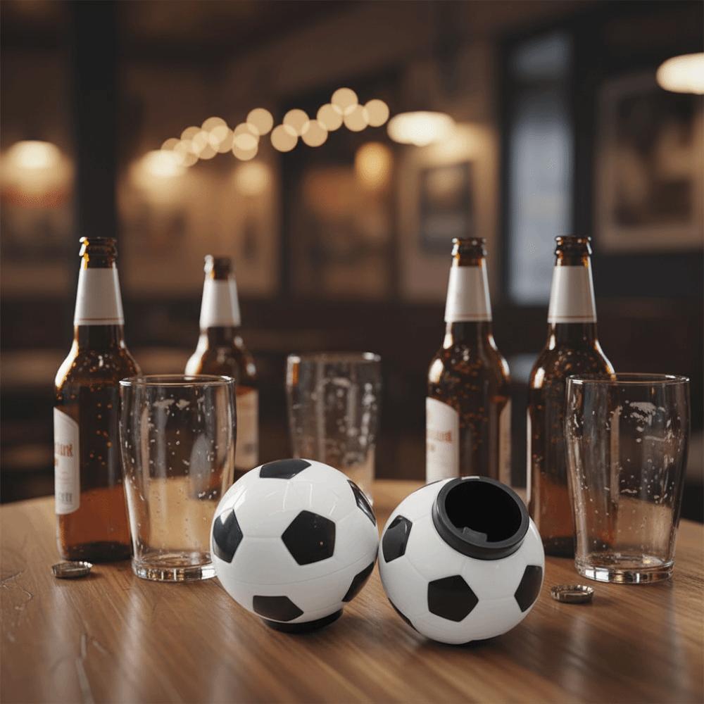 Black and White Football Bottle Opener Press Type Drink Bottle Lid Opener Gift