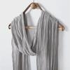 Spring & Summer Tie-Dye Tassel Scarf - Cotton & Linen Pleated Ribbon