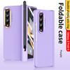 2 стильных чехла с круглыми линзами для Samsung Galaxy Z Fold 4 5g, чехол с закаленным стеклом, универсальный флип-чехол для Z Fold4 с S Pen